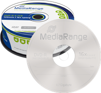MediaRange DVD-R onbewerkt, 4,7 GB 