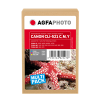 Agfa Photo CLI-521C,M,Y Multipack cyan / magenta / geel