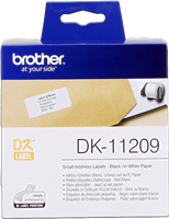 Brother DK-11209 Adresetiketten 29x62mm Zwart op wit