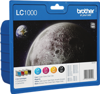 Brother LC-1000 Multipack zwart / cyan / magenta / geel