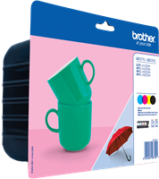Brother LC-227XL+LC-225XL zwart / cyan / magenta / geel value pack