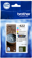 Brother LC-422 Multipack zwart / cyan / magenta / geel