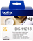 Brother DK-11218 Ronde etiketten 24mm Zwart op wit