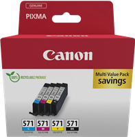 Canon CLI-571 Multipack zwart / cyan / magenta / geel