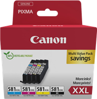 Canon CLI-581 XXL Multipack zwart / cyan / magenta / geel