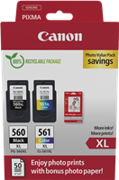 Canon PG-560XL+CL-561XL zwart / meer kleuren value pack