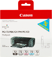 Canon PGI-72 Multipack zwart / magenta / cyan / Grijs / Transparant