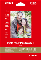 Canon Photo Paper Plus Glossy2 13x18cm Wit