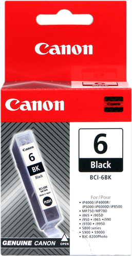 Canon BCI-6bk zwart inktpatroon