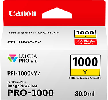 Canon PFI-1000y geel inktpatroon