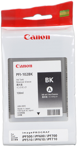 Canon PFI-102bk zwart inktpatroon