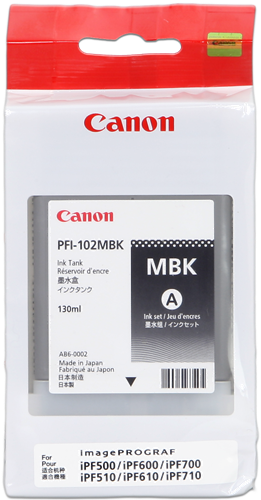 Canon PFI-102mbk zwart inktpatroon