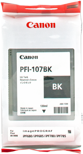 Canon PFI-107bk zwart inktpatroon