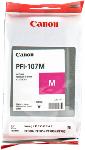 Canon PFI-107m magenta inktpatroon