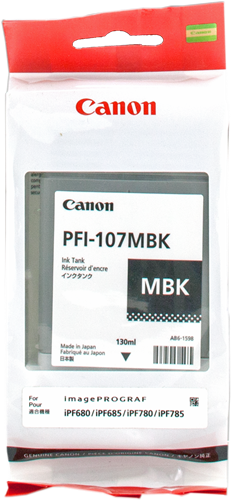 Canon PFI-107mbk Matzwart inktpatroon