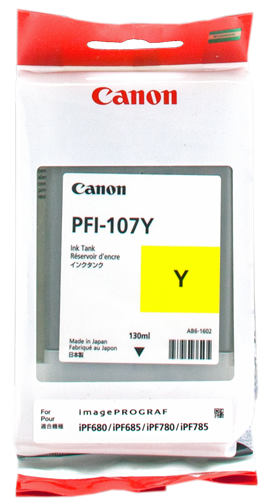 Canon PFI-107y geel inktpatroon