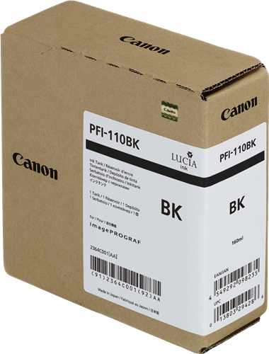 Canon PFI-110bk zwart inktpatroon