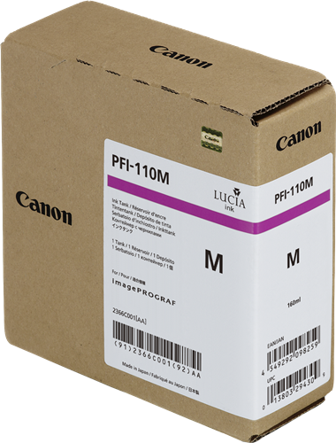 Canon PFI-110m magenta inktpatroon