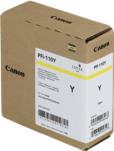 Canon PFI-110y geel inktpatroon