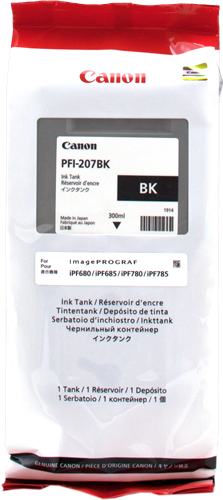 Canon PFI-207bk zwart inktpatroon