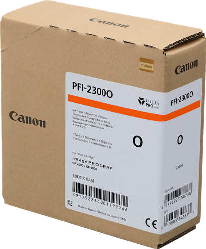 Canon PFI-2300o Oranje inktpatroon