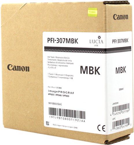 Canon PFI-307mbk Matzwart inktpatroon