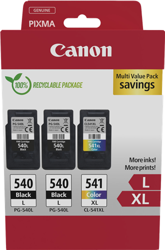 Canon PG-540L+CL-541XL Multipack zwart / meer kleuren