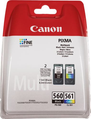 Canon PG-560+CL-561 Multipack zwart / meer kleuren