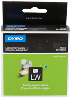 DYMO 11355 Universele etiketten 19x51mm Wit