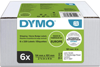 DYMO 2093092 Verzendetiketten / naamplaatjes - 54 x 101 mm Wit