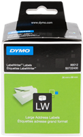 DYMO 99012 Adresetiketten 89x36mm Wit