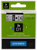 DYMO tape Zwart op wit