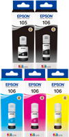 Epson 105/106 Multipack zwart / Zwart (foto) / cyan / magenta / geel