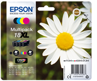 Epson 18 XL Multipack zwart / cyan / magenta / geel