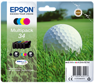 Epson 34 Multipack zwart / cyan / magenta / geel