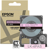 Epson LK-4PAS tape GrijsopRoze