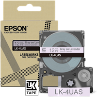 Epson LK-4UAS tape GrijsopLavendel