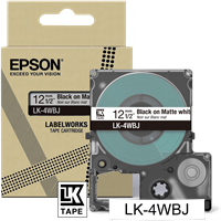 Epson LK-4WBJ tape zwartopWit