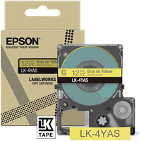 Epson LK-4YAS tape Grijsopgeel