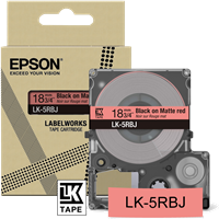 Epson LK-5RBJ tape zwartopRood