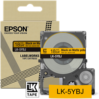 Epson LK-5YBJ tape zwartopgeel