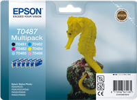 Epson T0487 Multipack zwart / cyan / magenta / geel / Cyaan (helder) / Magenta (licht)