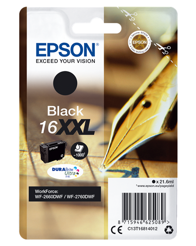 Epson 16 XXL zwart inktpatroon