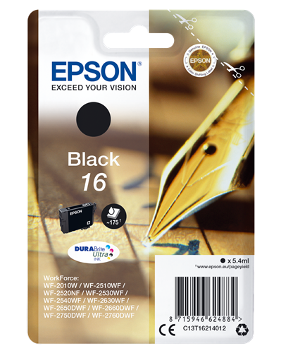 Epson 16 zwart inktpatroon