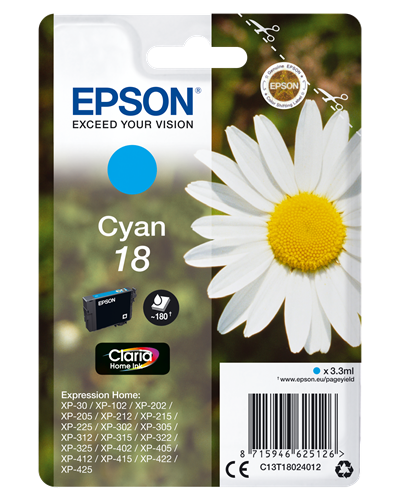 Epson 18 cyan inktpatroon
