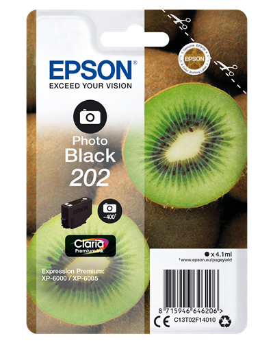 Epson 202 Zwart (foto) inktpatroon