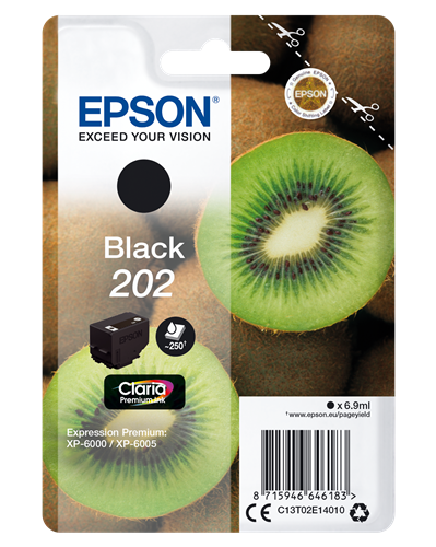 Epson 202 zwart inktpatroon