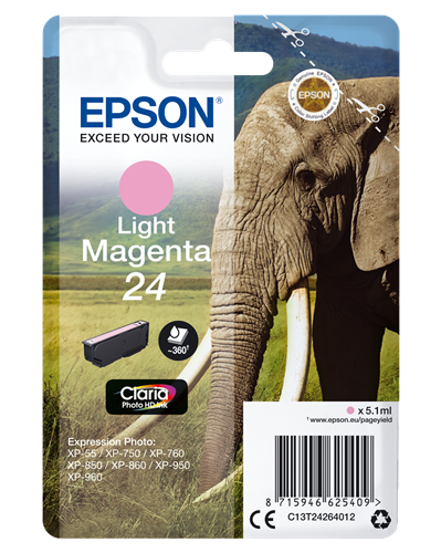 Epson 24 Magenta (licht) inktpatroon