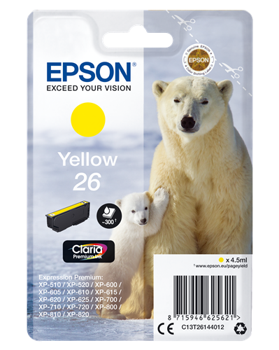 Epson 26 geel inktpatroon