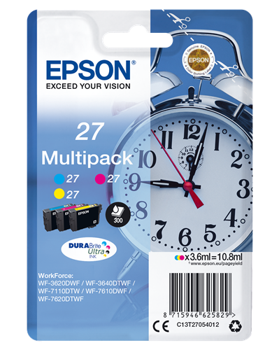 Epson 27 Multipack cyan / magenta / geel
